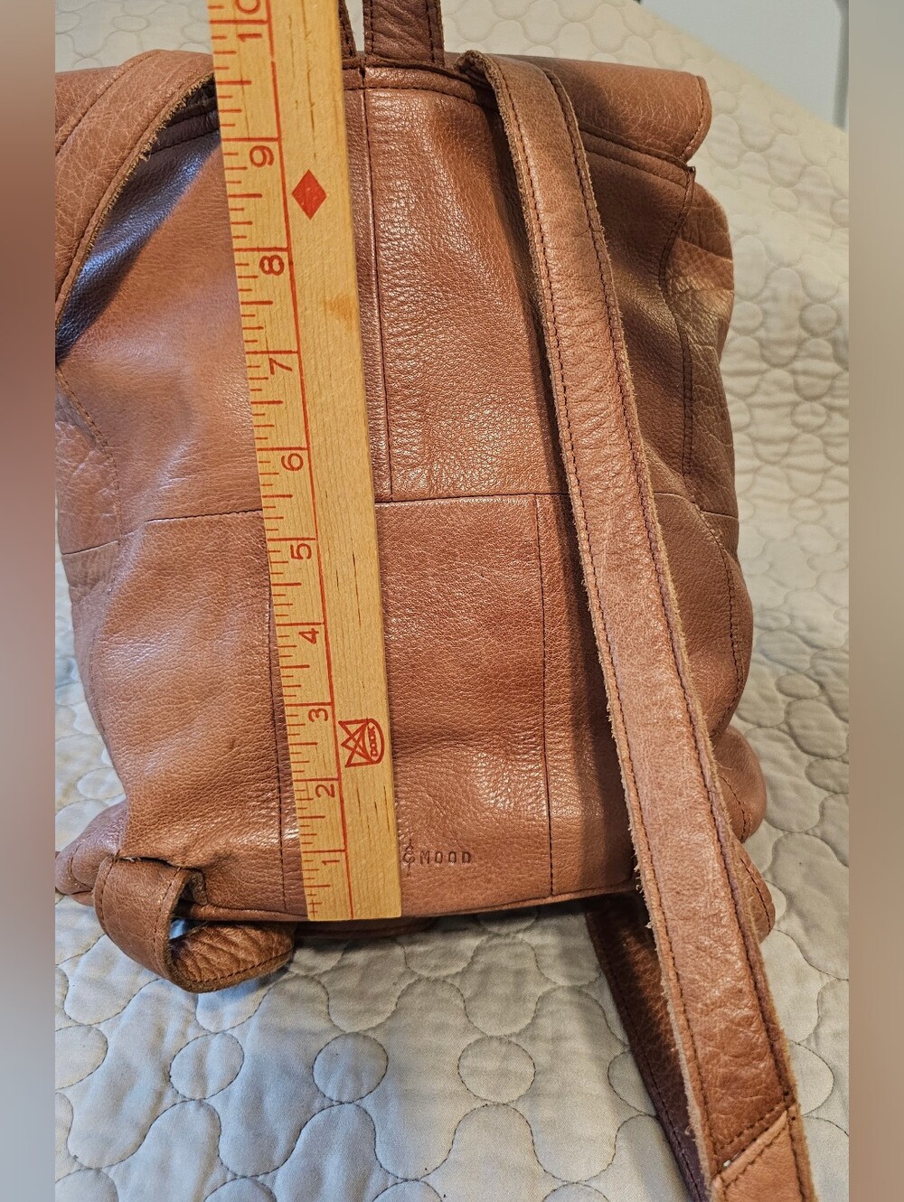 Day & Mood Leather Drawstring Backpack - Picture 6 of 9